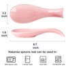 Hasense Spoon Rest for Stove Top, Large Ceramic Spoon Holder