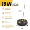 EVEAGE 18 Inch Large Size Pressure Washer Surface Cleaner Attachment