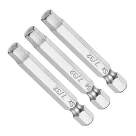 CoCud Hexagonal Head Wrench Bit 7/32 Inch Hex Head 1/4 Inch Hex Shank 2 Inch Long S2 Alloy Steel Screwdriver Bit - (Use: for Electric Drills) Pack of 3