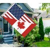 America Canada Friendship Flag,3x5 FT USA American US Flag,36x60 Inch