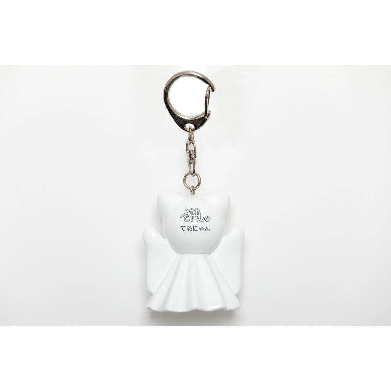 Terunyan 3D 3D Keychain, Teru Teru Bozu, Cat, white