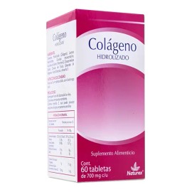 Colágeno Hidrolizado 700 Mg Naturex C60 Tabletas                                                                                                      