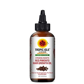 Tropic Isle Living Jamaican Strong Roots Red Pimento Hair Growth Oil, 4 Ounce