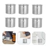 CHILDWEET 8pcs Stainless Steel Graduated Measuring Cups Dosing Container for