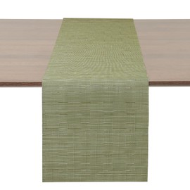 Myir JUN Table Runner, Washable Table Runner Roll Table Ribbon Table Decorations for Birthday Wedding, Party, Home Outdoor und Restaurants 12" x 72" (Green)