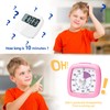 Secura 60-Minute Visual Timer, Silent Study Timer for Kids and
