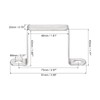 uxcell U Shaped Connector Bracket 43 x 46mm 304 Stainless