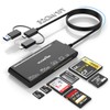 7-in-1 USB3.0 Multi Card Reader 2FT, USB 3.0 Memory Card