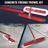 RUPERTOOL Concrete Bull Float Tool Kit with 48x12 inch Round