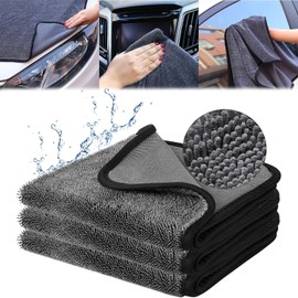 Shiny Bath XXL Drying Towel for Shower, Fast Drying Shower Towels, Ultra Absorbent, Microfiber Bath Towels for Bathroom, Car Drying Towel Extra Large, Pack of 3 (40 * 40cm)