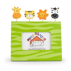 Mousehouse Gifts - Safari Photo Frame for Nursery, Wooden Kids Picture Frame for Boys and Girls