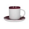 La Cafetiere Barcelona 300ml Coffee Cup & Saucer Plum