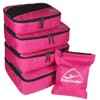 5pc Packing Cubes Set Large Travel Luggage Organizer 4 Cubes