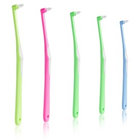 ワンタフトブラシ やわらかめ 超極細い 奥歯用歯ブラシ 矯正用歯ブラシ 5本入