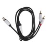 Totority Rca Cable for Audio Transferring Cable Audio Equipment Adapter