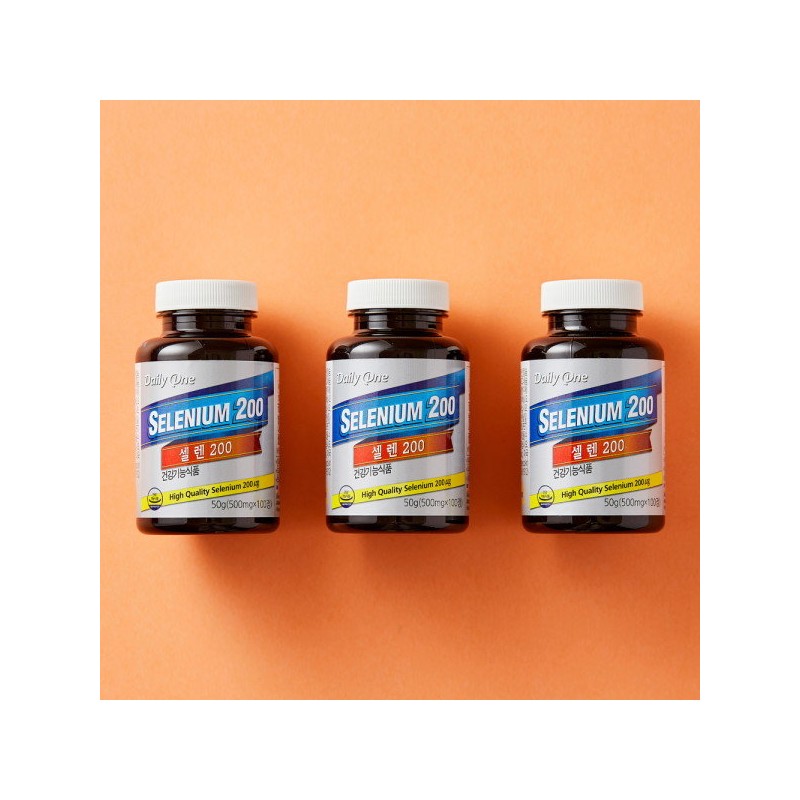 Daily One Selenium 200 500mg / 데일리원 셀레늄 200 500mg