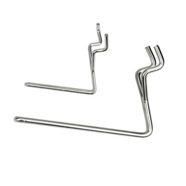 Pegboard Hooks 100-Pack 2" + 4” L Hook - Zinc Plated - Will Not Fall Out - Fits Any Peg Board - Organize Tools, Accessories, Workbench, Garage Storage, Kitchen, Craft or Hobby Supplies, Jewelry