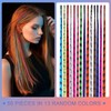 HIFOT Colourful Feather Hair Extensions Set, Art Hair Extensions Hair