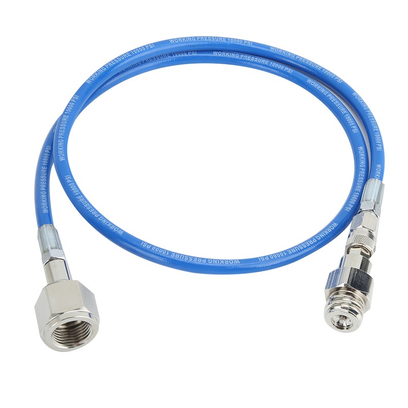 1m/3.3ft Blue G1/2-14 CO2 Hose Soda Water Adapter Hose Kit