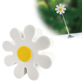 ZNDAW Daisy Car Antenna Topper, EVA Foam Daisy Antenna Decoration Rearview Mirror Dangler, Automotive Roof Toppers Lovely Flower Aerial Ball Cute Dashboard Accessory for Women Men (White)