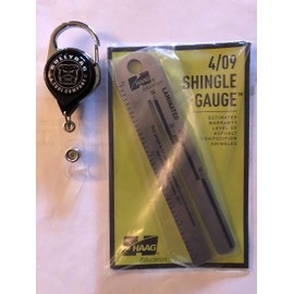 Haag 4/09 Shingle Gauge with 36" Badge/Gauge Retainer