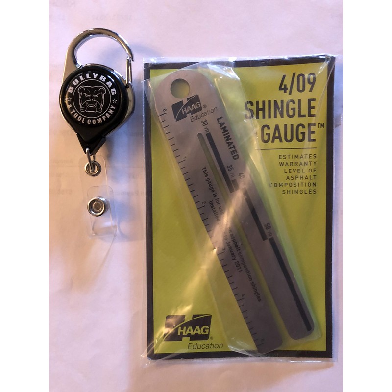 Haag 4/09 Shingle Gauge with 36" Badge/Gauge Retainer