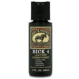Bick 4 Leather Conditioner and Leather Cleaner 2 oz - Will Not Darken Leather - Safe of Leather Apparel, Furniture, Jackets, Shoes, Auto Interiors, Bags & All Other Leather Accessories