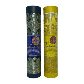 Handmade Tibetan Mahakala Zambala Sandalwood Stick Incense Set Eco-Friendly Durable 50-60 Mins Burning Time High Quality Naturalcolor: Natural, scent: Natural