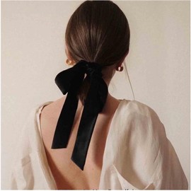 E EMZHOLE Hair Scrunchies Bowknot Velvet Elastics Hair Bands Scrunchy Hair Rope Ties Elastic Hair Ties Bands Hair Bow Ponytail Holder Hair Accessories for Women Girls