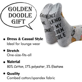 TSOTMO Golden Doodle Dog Pet Lover Socks Leave Me Alone Only Talking To My Golden Doodle Today Socks Gift for Dog Lover (U.Doodle)