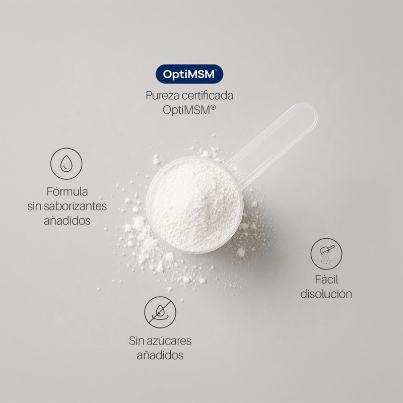 OptiMSM® MSM de Alta Pureza, Apoyo a Tejidos Conectivos y