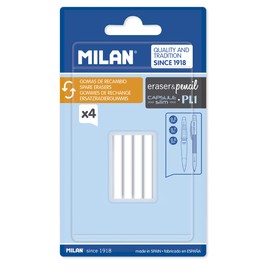 Milan PL1 Rubber Refill Blister Pack