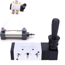 Pneumatic Mechanical Valve Air Valve Control Valve Sealing Thread High Leakage 5 Connection 3 Position for Control Air for Textile Devices (4H330-10)