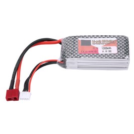 ZOP POWER 3S 11.1V 1300mAh 30C Rechargeable LiPo Battery with T Plug (1300mAh 30C)