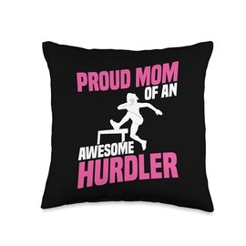 Hurdles Spikes Men Hurdler Shoes Track & Field Hurdling Throw Pillow