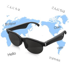 Unbranded AI Translation Wireless Language Smart Translator Glasses Headphone 150 Language