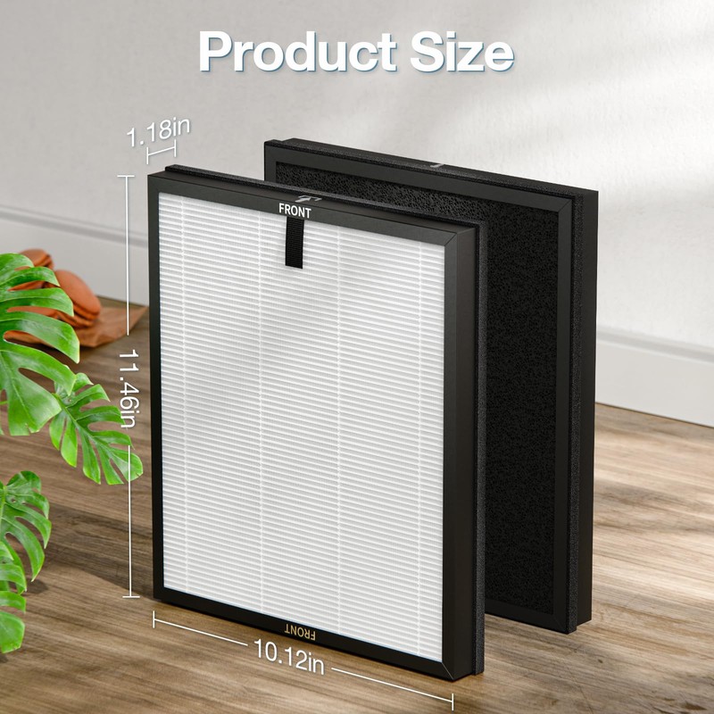 2 Pack HAP603 Replacement Filter Compatible with ECOSELF HAP603 Air