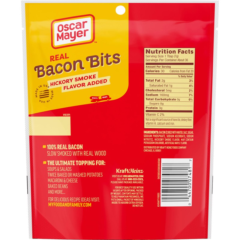 Oscar Mayer Real Bacon Bits Mega Pack, 9 oz Bag,