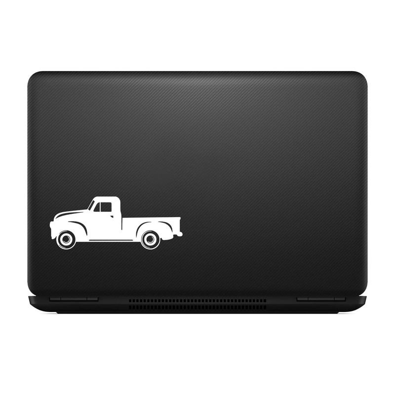 Bargain Max Decals Vintage Truck Silhouette Sticker Decal Notebook Car