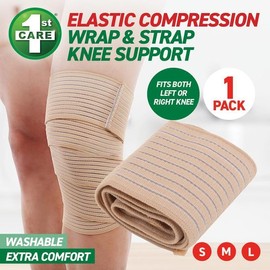 Wrap Strap Knee Support Elastic Protection Comfort Support Muscles -Size Small