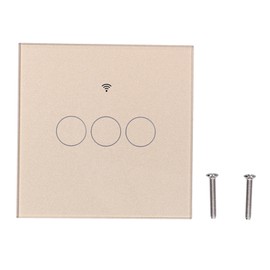 For Tuya Zigbee Light Switch 3‑Gang  Remote Control Touch Switch 100‑240V 50HZ/60HZ