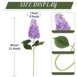 IPOPU Purple Hydrangea Artificial Flowers 3 Stems Fake Hydrangeas Purple Silk Flowers Real Touch Faux Hydrangeas for Wedding Bouquets for Bride Baby Shower Centerpieces