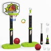 2 in 1 Toddler Basketball Hoop and Tee Ball Set