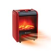 Comfort Zone Electric Mini Fireplace Space Heater with Realistic 3D