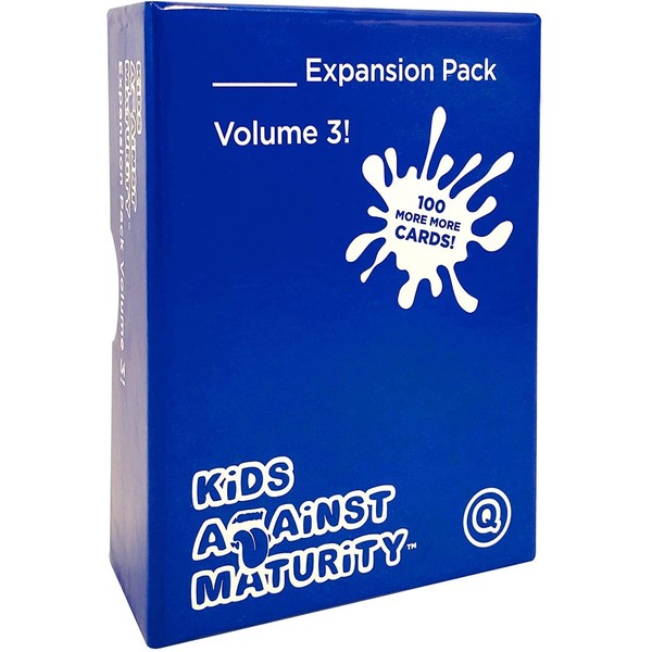 Kids Against Maturity Expansion Pack #3, Card Game for Kids and Families, Super Fun Hilarious for Family Party Game Night (Core Game Sold Separately)