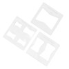 3Pcs 6x6 Inches Butterfly Key Inlay Template Router and Decorative