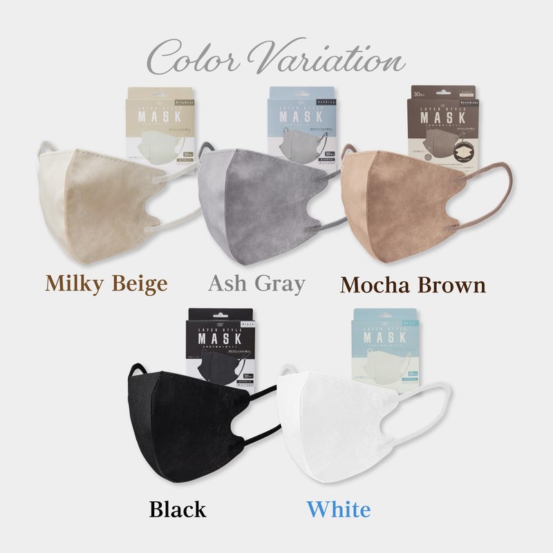 MASK LABO Fuji Layered Style Mask, 3D Mask, Regular Size