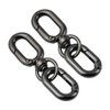 [FUSSED] 2-piece Set Spring Keychain, Carabiner Hook, Lost Prevention, Easy