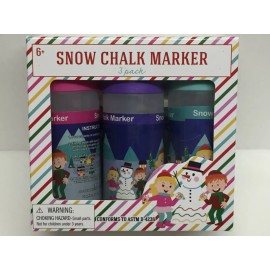 Unbranded Set 2 Snow Chalk Marker Outdoor Winter Craft Fun Snow Day Color Kids Games Paint