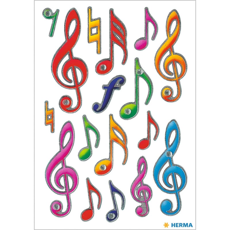 Sticker Herma Magic Music Clef Jewel PG/1Blqqq
